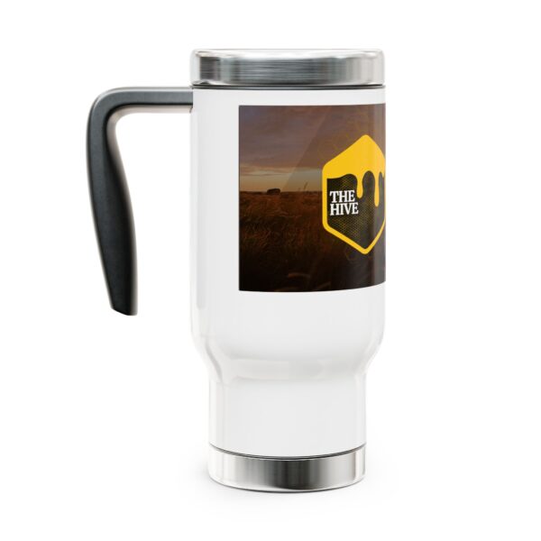 Stainless Steel Travel Mug with Handle, 14oz - Image 2