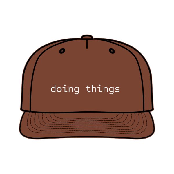 Stylish Surf Cap - 'Doing Things' Motivational Hat for Beach Lovers