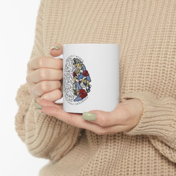 Creative Brain Design Ceramic Mug - Perfect Gift for Students & Creatives (11oz, 15oz) - Image 3