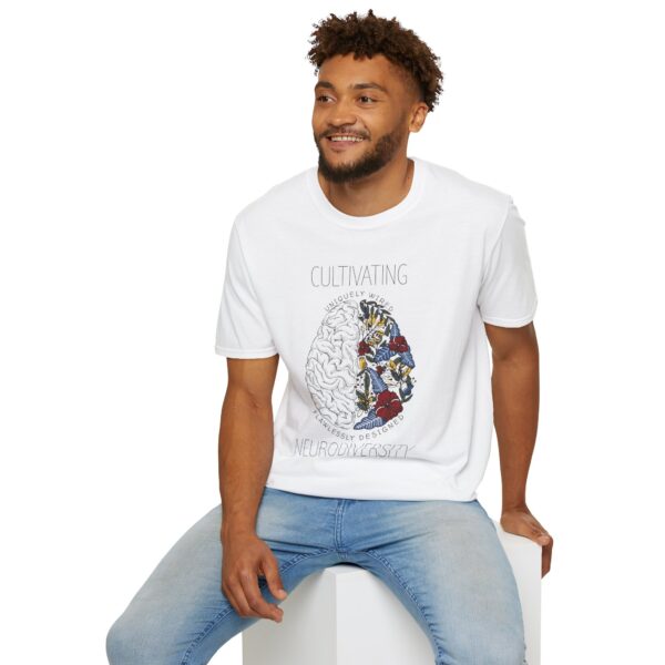 Cultivating Neurodiversity Unisex Softstyle T-Shirt - Celebrate Diversity with Comfort - Image 2