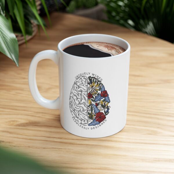 Creative Brain Design Ceramic Mug - Perfect Gift for Students & Creatives (11oz, 15oz) - Image 2