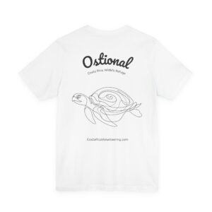 Costa Rica Volunteering Volunteer - One line Turtle (T-Shirt)
